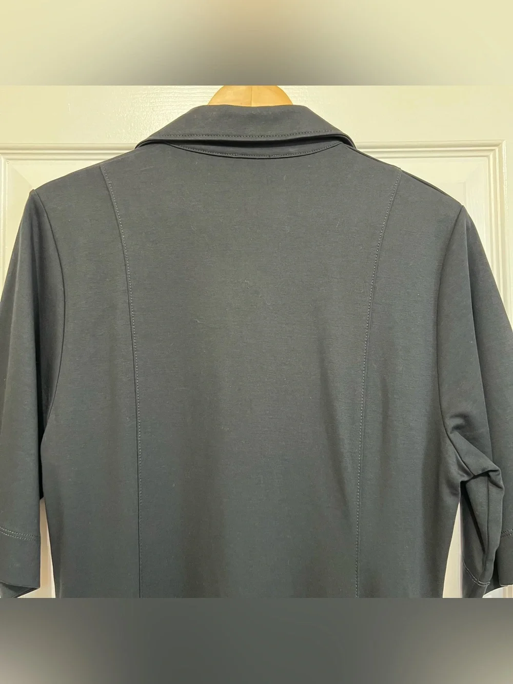 COS Asymmetric Polo Maxi Shirt Dress Black Size Medium NEW - Picture 10 of 16